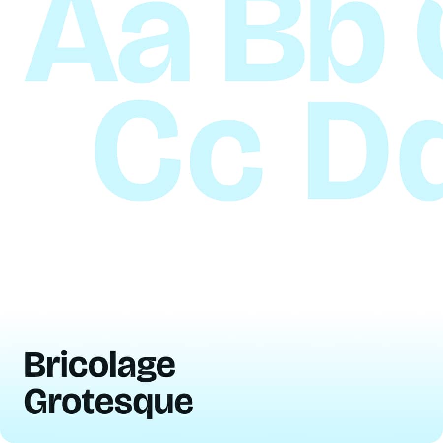 Louis Burger typography specimen — Bricolage Grotesque