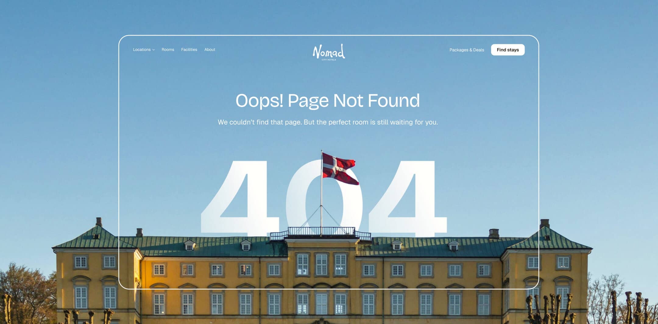 Nomad City Hotels 404 page