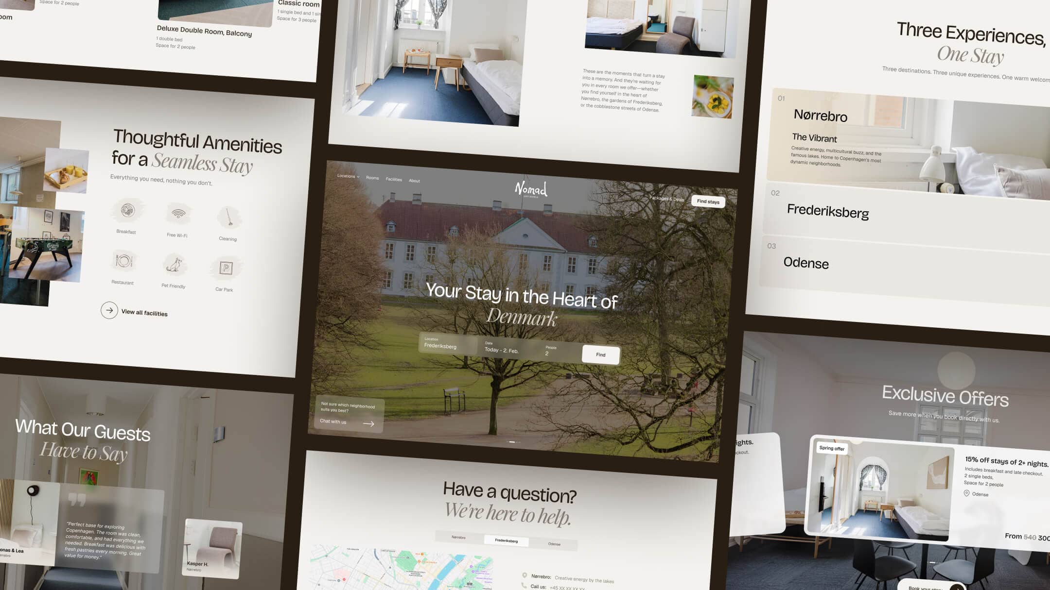 Nomad City Hotels mobile experience