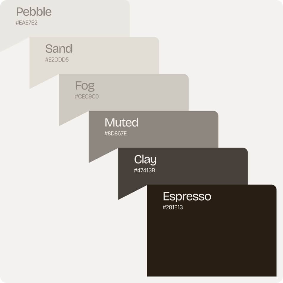 Nomad City Hotels color palette